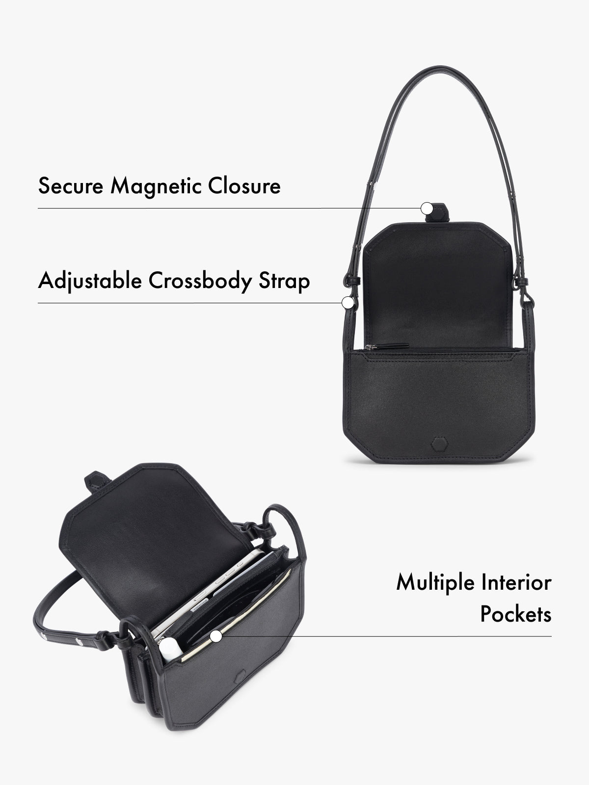 Colette Crossbody Wallet Bag in Canvas