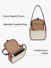 Colette Crossbody Wallet Bag in Canvas