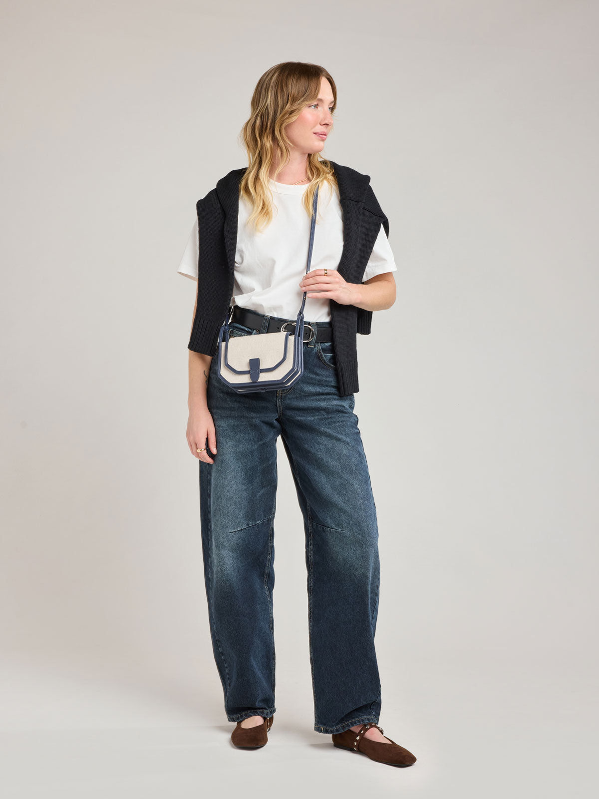 Colette Crossbody Wallet Bag in Canvas